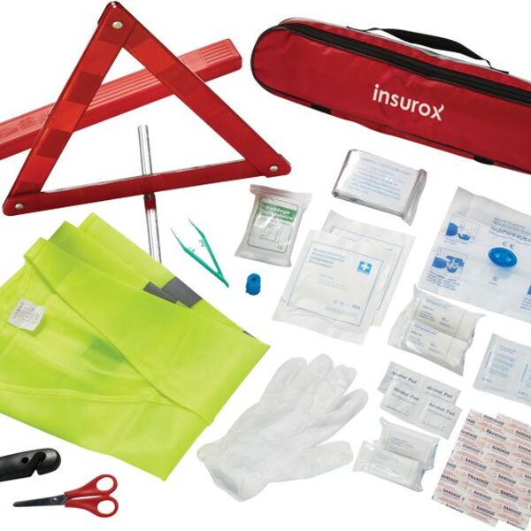 34 Piece Auto Safety First Aid Kit Thumbnail