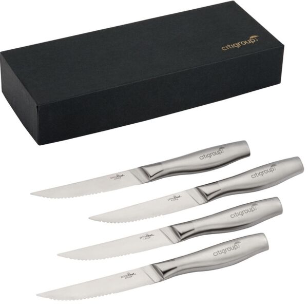 Prime Chef™ Stainless Steel 4 Steak Knife Set Thumbnail