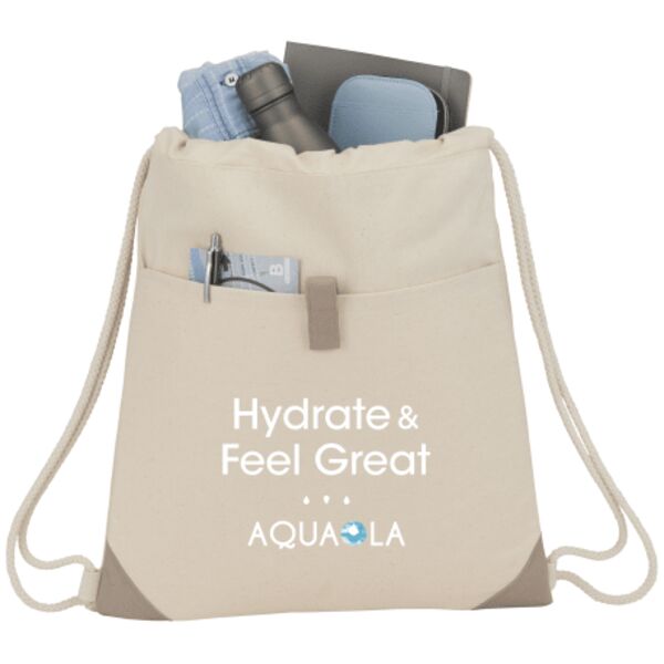 Recycled Cotton Drawstring Bag Thumbnail