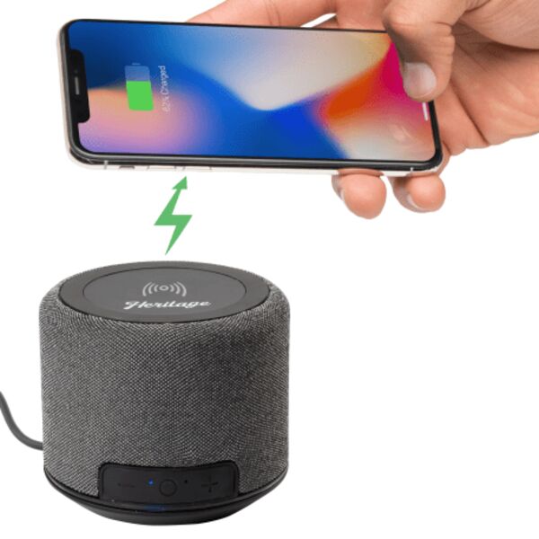 Forward Fabric Speaker with Wireless Charging Thumbnail